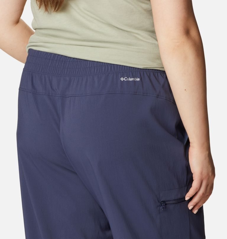 Pantaloni Jogger Columbia On The Go Dama Bleumarin | Plus Size KX081SQM7